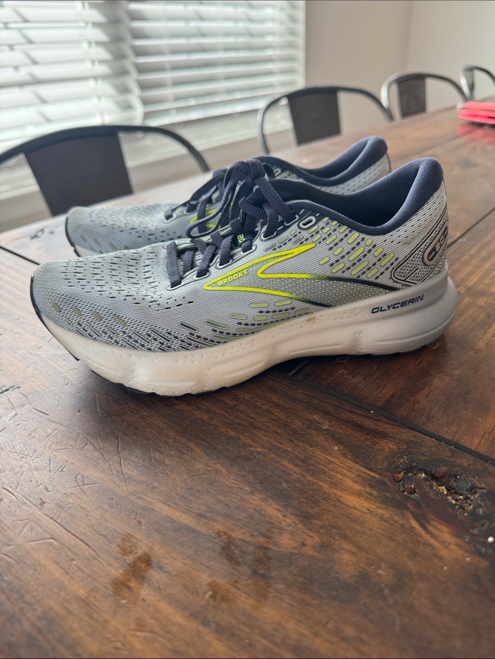Brooks Running Shoes - blue with Neon Yellow and Navy